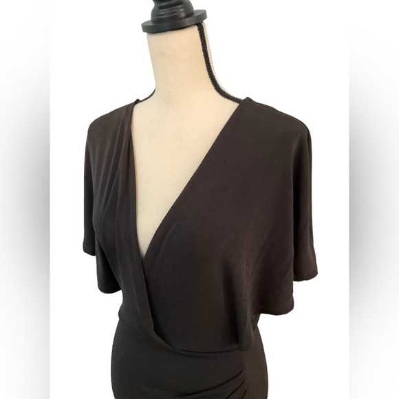 ASTR The Label Haley Dorman Sleeve Dress Black Gray Sz Small Open Back Revolve - Picture 6 of 15